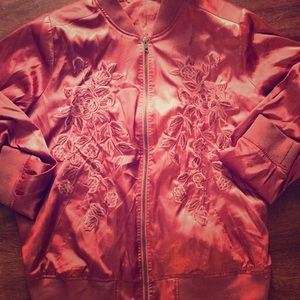 Rose gold boomer jacket